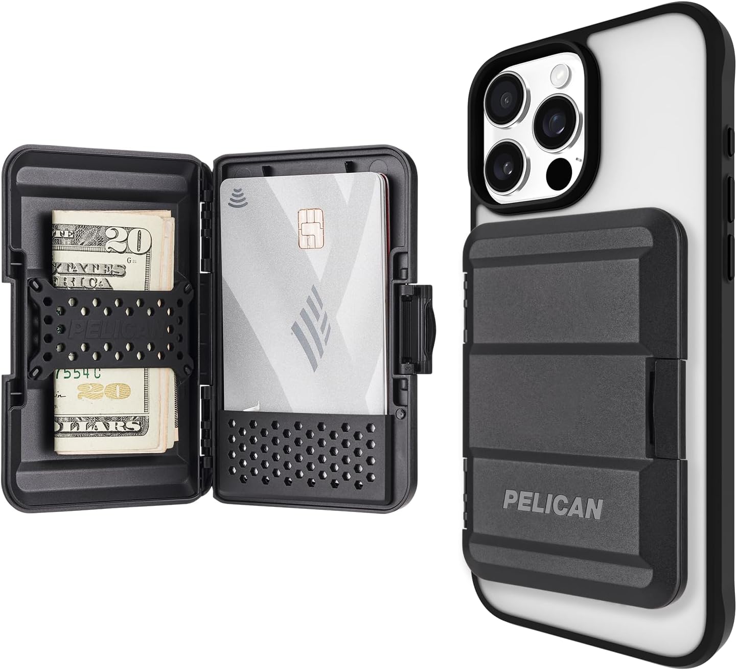 Pelican MagSafe Wallet for iPhone - Heavy Duty Magnetic Holder