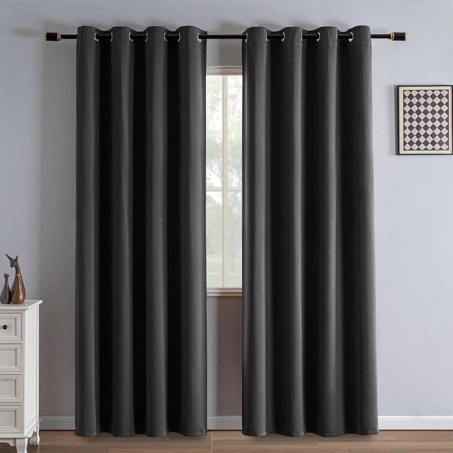 Blackout Curtains 84 Inch Length for Bedroom and Living Room