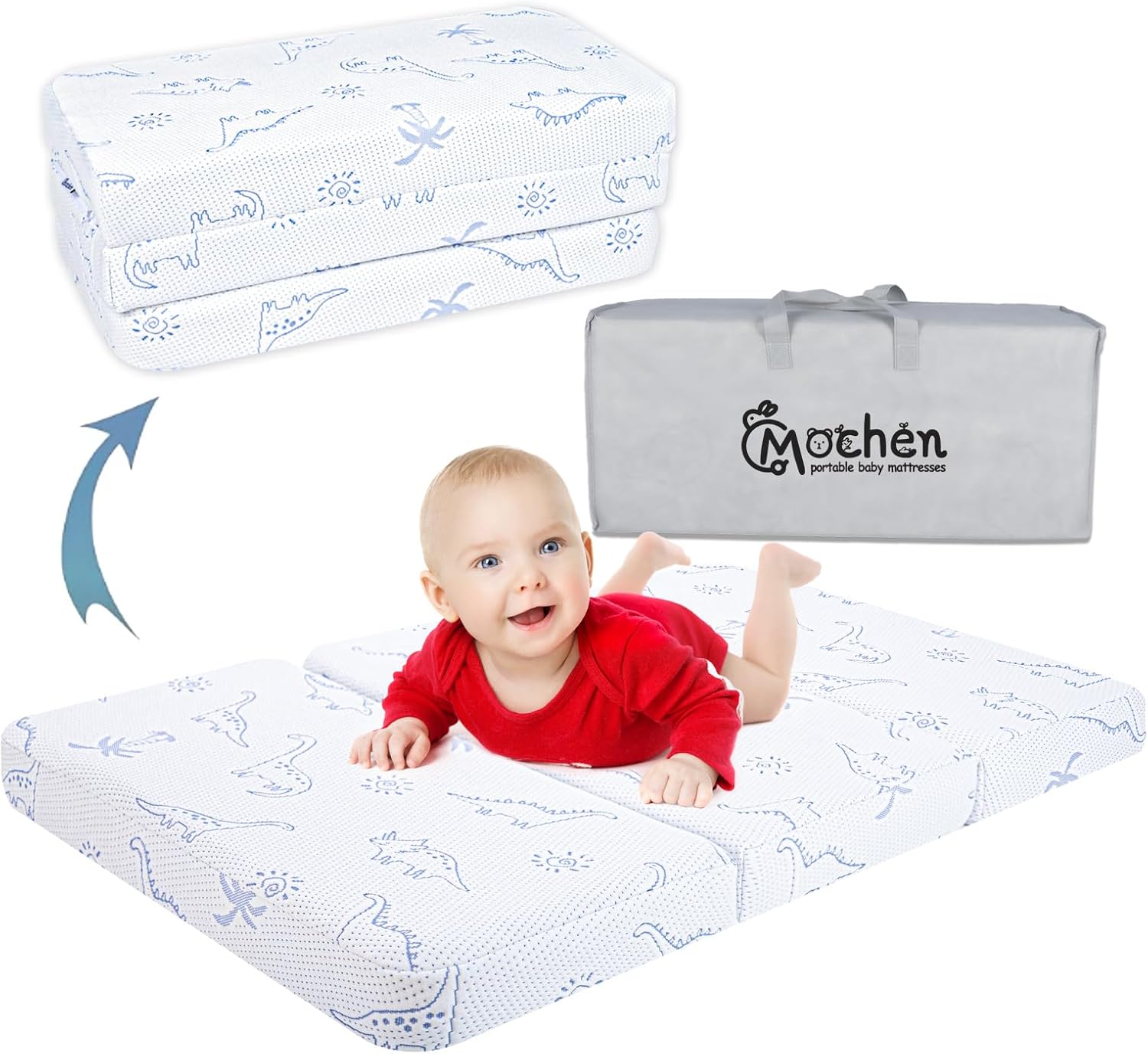 Mochen Trifold Pack and Play Mattress for Comfortable Sleep