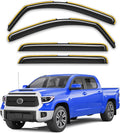 in-Channel Rain Guards for Toyota Tundra CrewMax 2007-2021 - 4 pcs