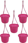 MHAPPink Pack of 5 Colorful Flower Pots for Seedlings and Nursery
