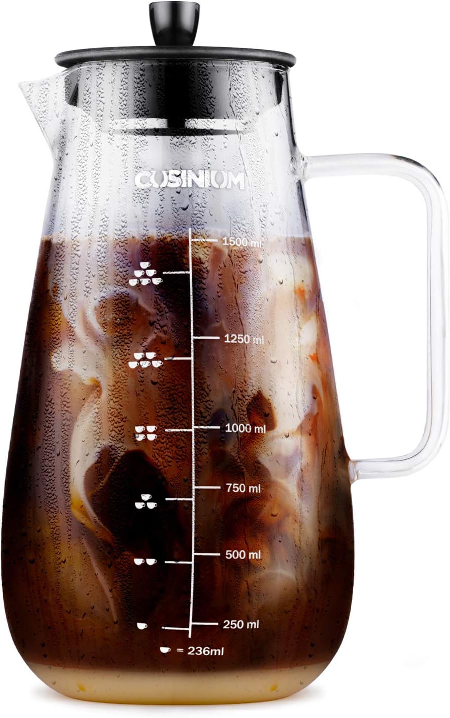 Enjoy Refreshing Cold Brew with CUSINIUM 1.5 Quart Maker
