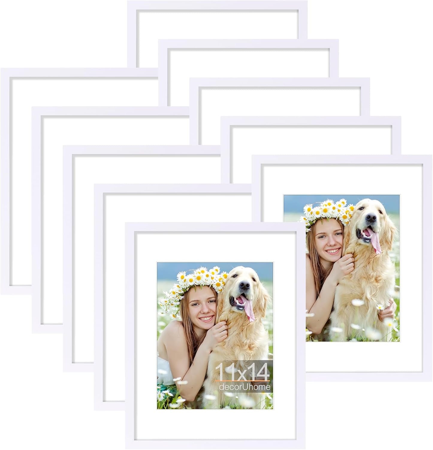 11x14 Picture Frame Set of 10 for Stunning Wall Decor