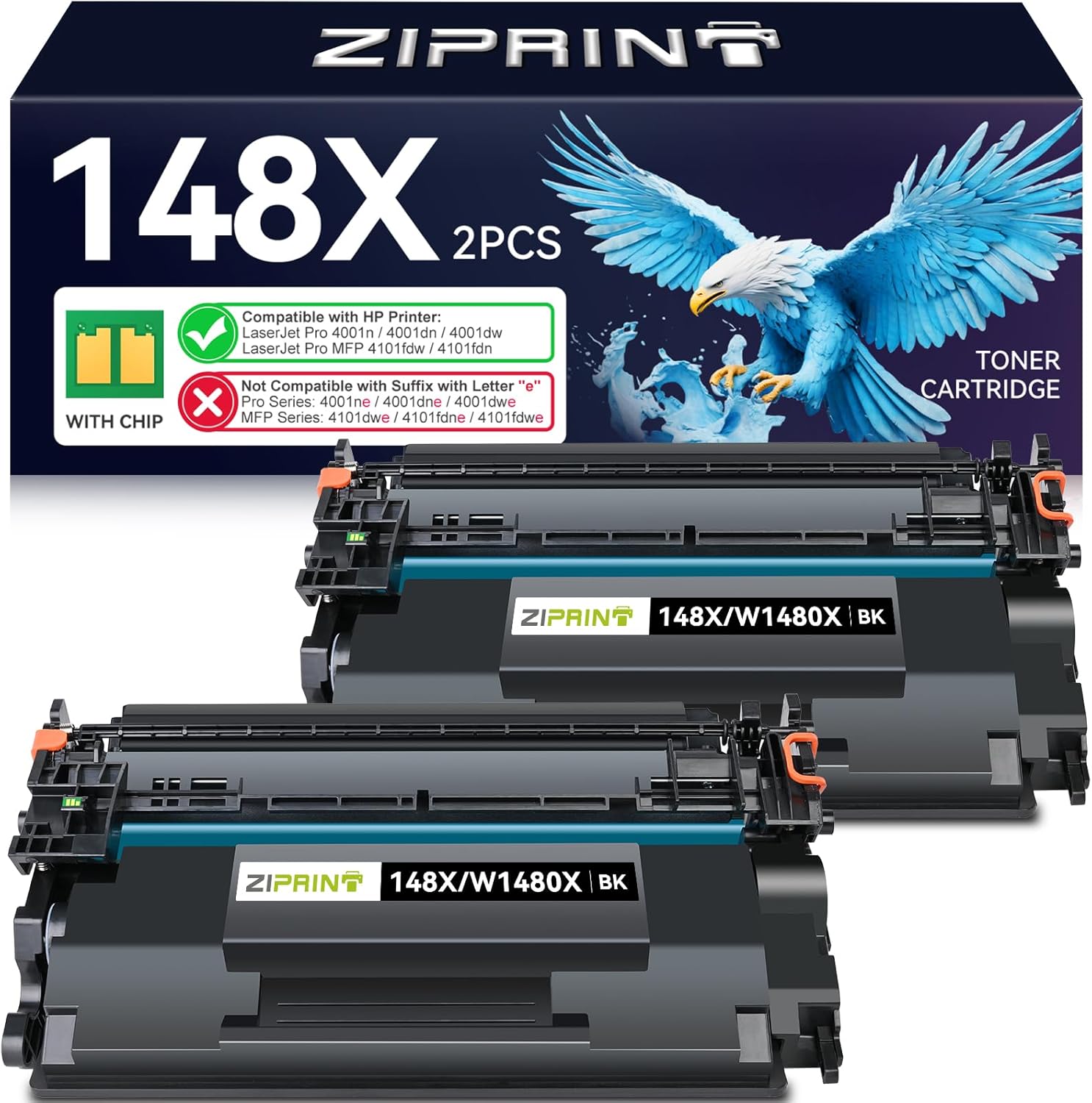 ZIPRINT 148X Black High Yield Toner Cartridge for HP Laserjet