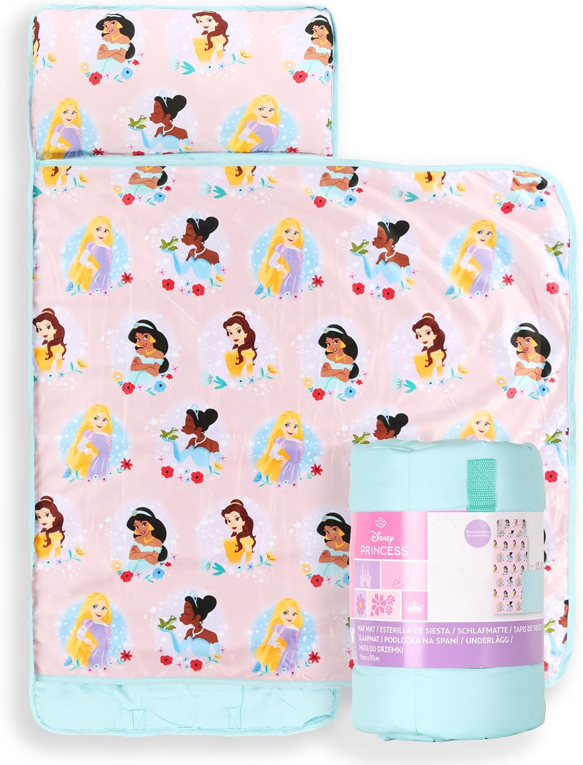 Jay Franco Kids Nap Mat with Pillow & Blanket for Travel