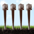 Heavy Duty Metal Fence Post Anchor 24 in - Stable Ground Spike Pack