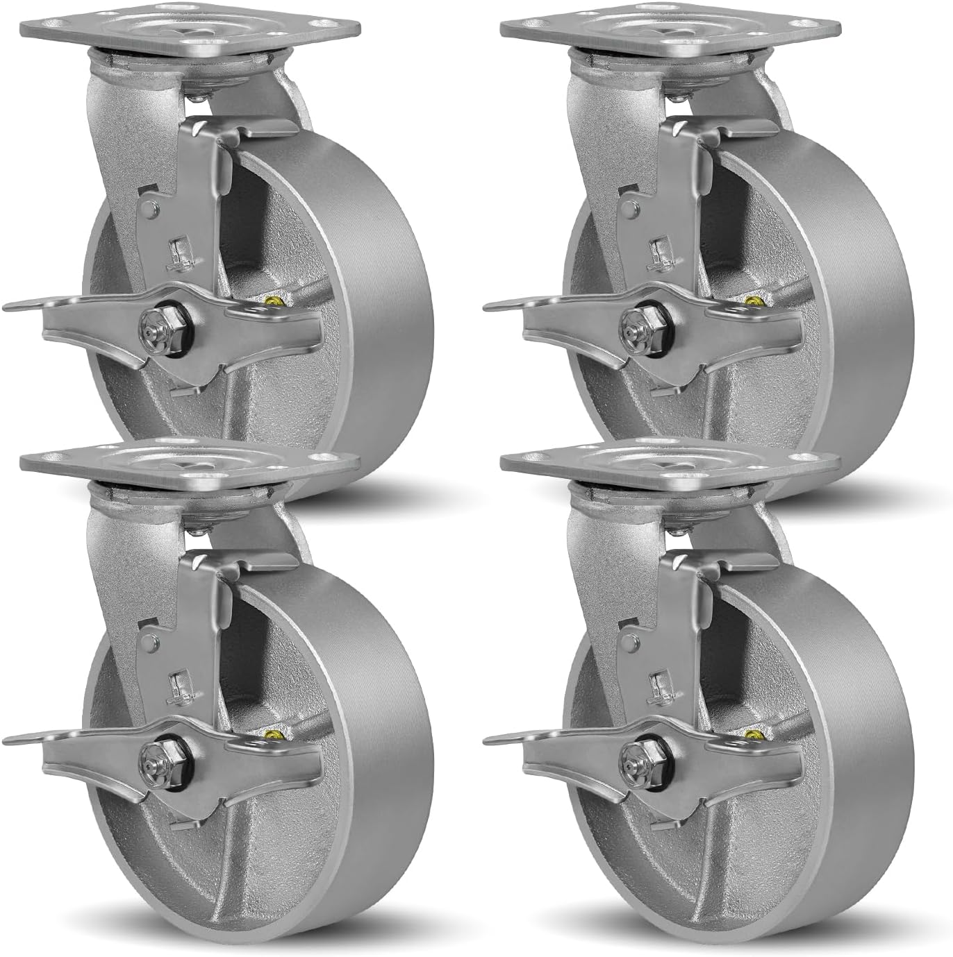 6 Inch Heavy Duty Industrial Caster Wheels for Toolbox Use