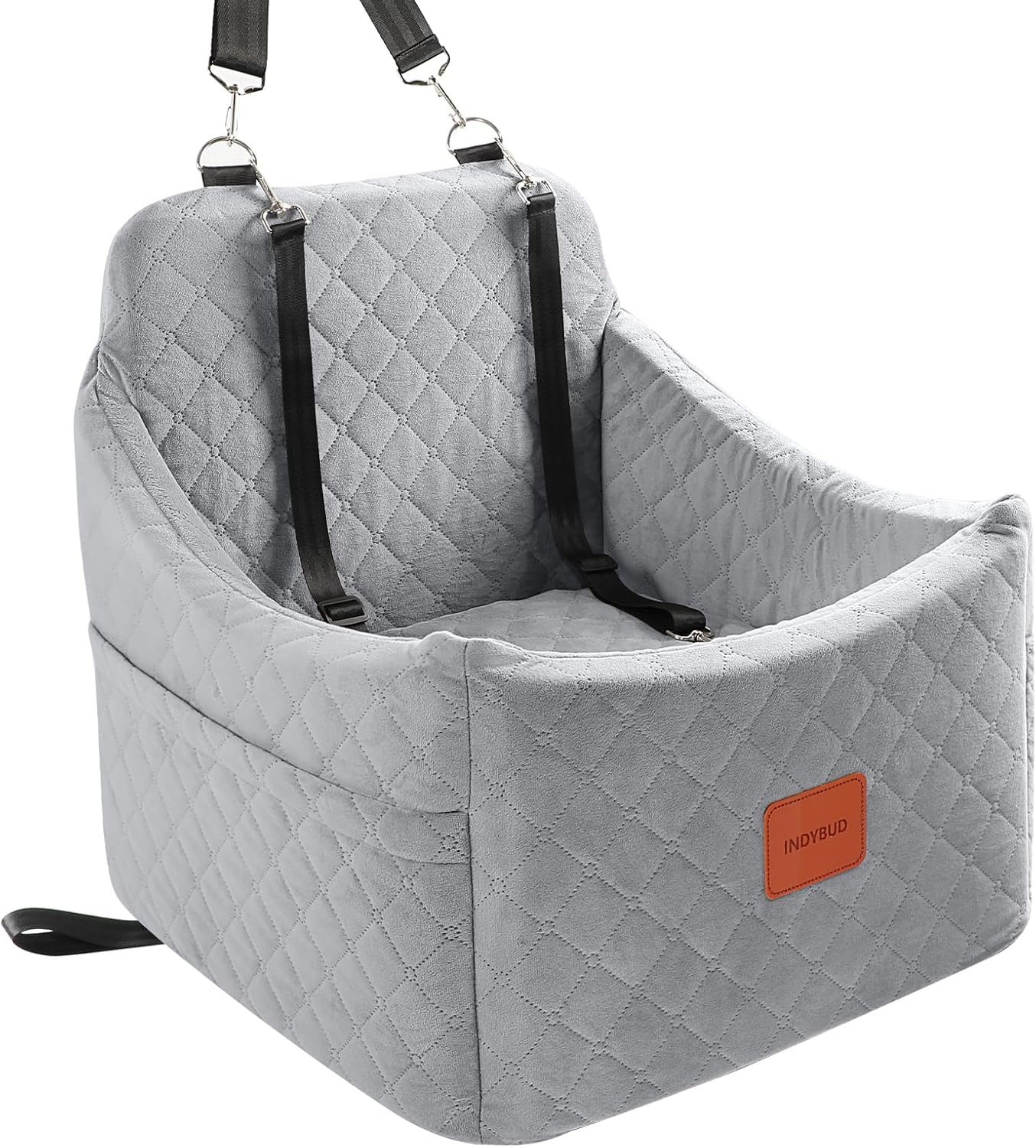 INDYBUD Dog Booster Seat: Comfy & Secure!