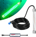 LED Underwater Fishing Light 100W 10000lm Green - Compact High Output