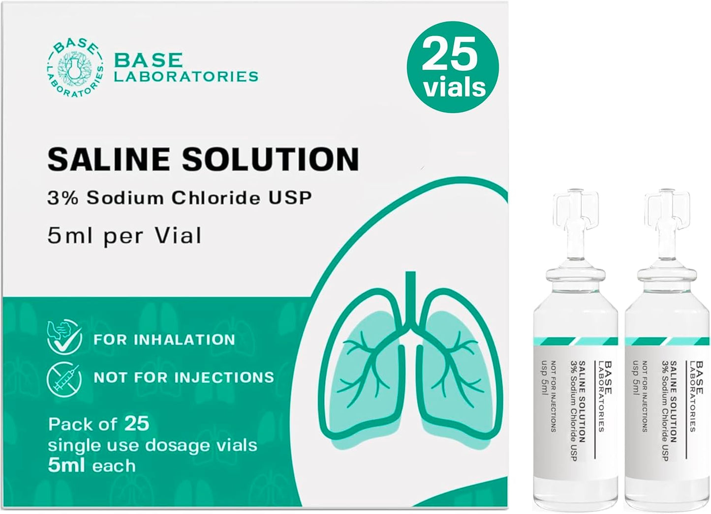 BASE LABORATORIES 3% Saline Solution | High Concentration Relief