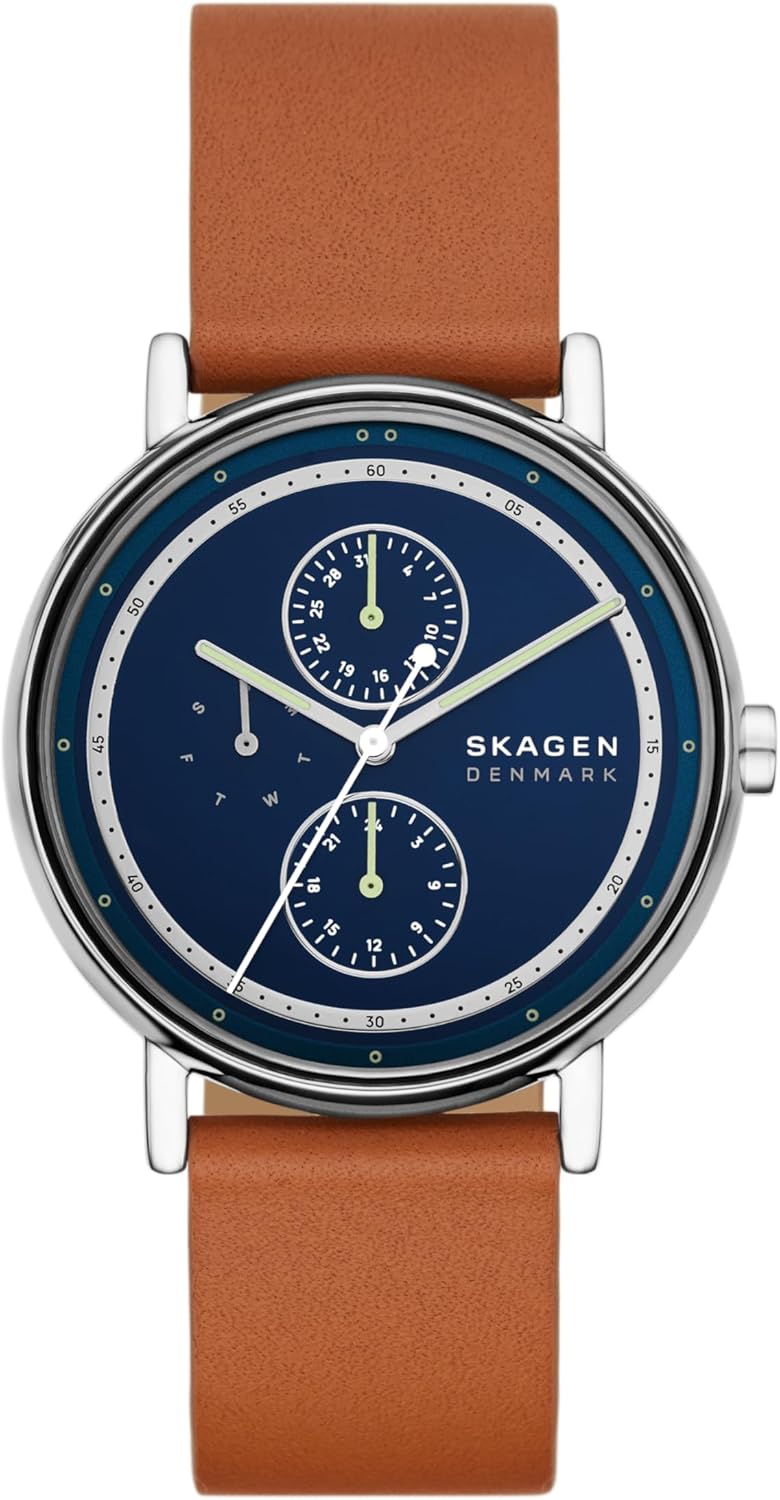 Skagen Signatur Minimalist Men's Watch with Leather Band Style