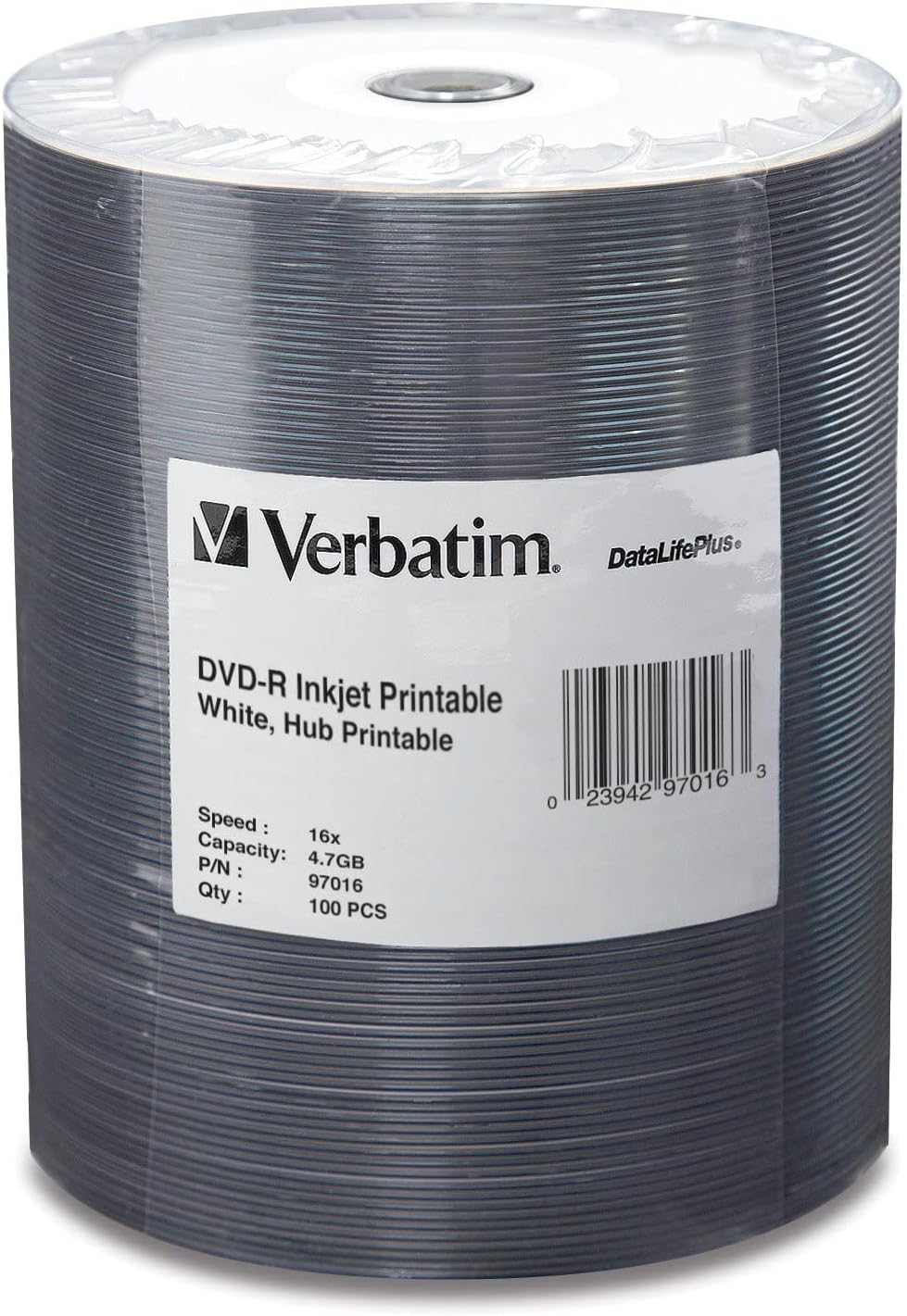 Verbatim DVD-R Blank Discs 4.7GB 16X for Inkjet Printing