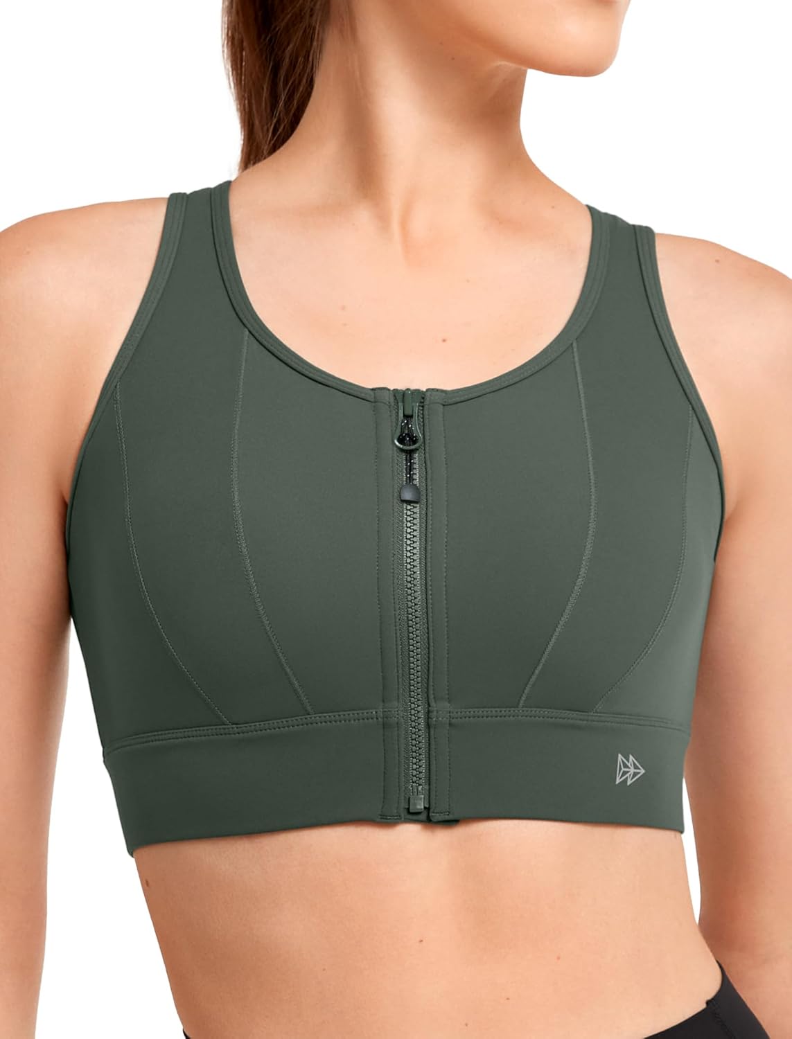 Yvette Front Closure Sports Bras for Women High Support Large Bust