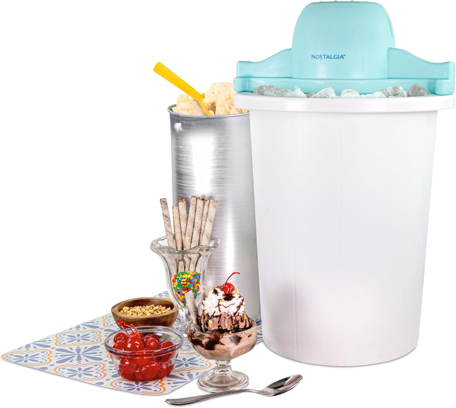 Nostalgia Electric Ice Cream Maker for Homemade Treats