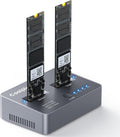 M.2 NVME/SATA Duplicator Dual-Bay Offline Clone Dock - Fast 20Gbps