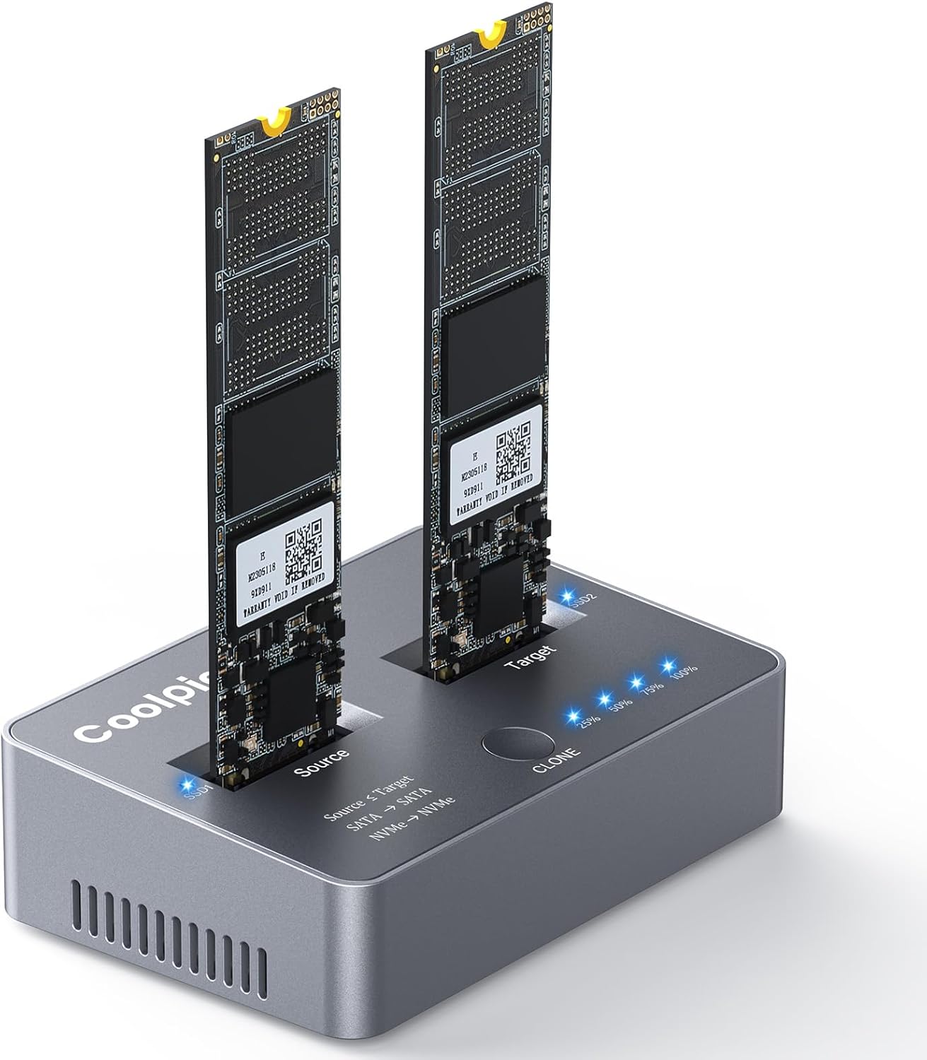 M.2 NVME/SATA Duplicator for Fast Data Cloning and Backup