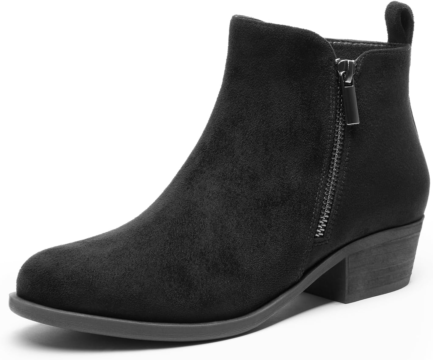 DREAM PAIRS Women's Ankle Boots Classic Low Chunky Heel Booties