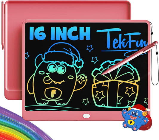 TEKFUN LCD Writing Tablet 16 Inch Colorful Doodle Board for Kids