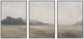 Framed Wall Art Print Set Serene Meadow Tranquil Landscape - Ready