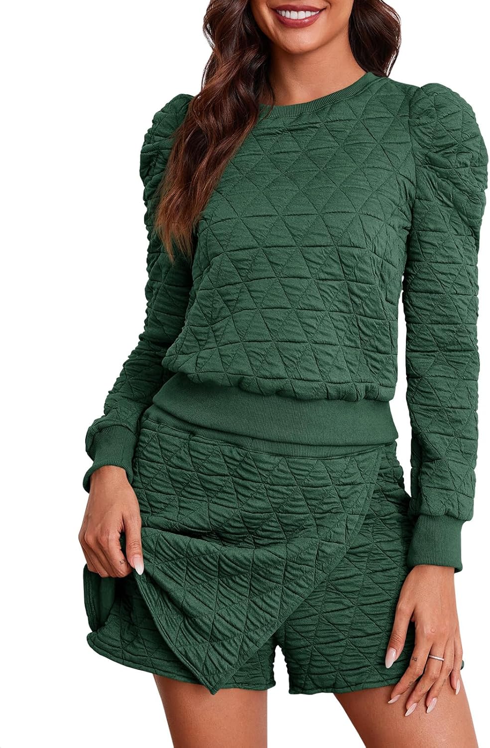 Fisoew Women's 2 Piece Lounge Wear Set for Cozy Comfort