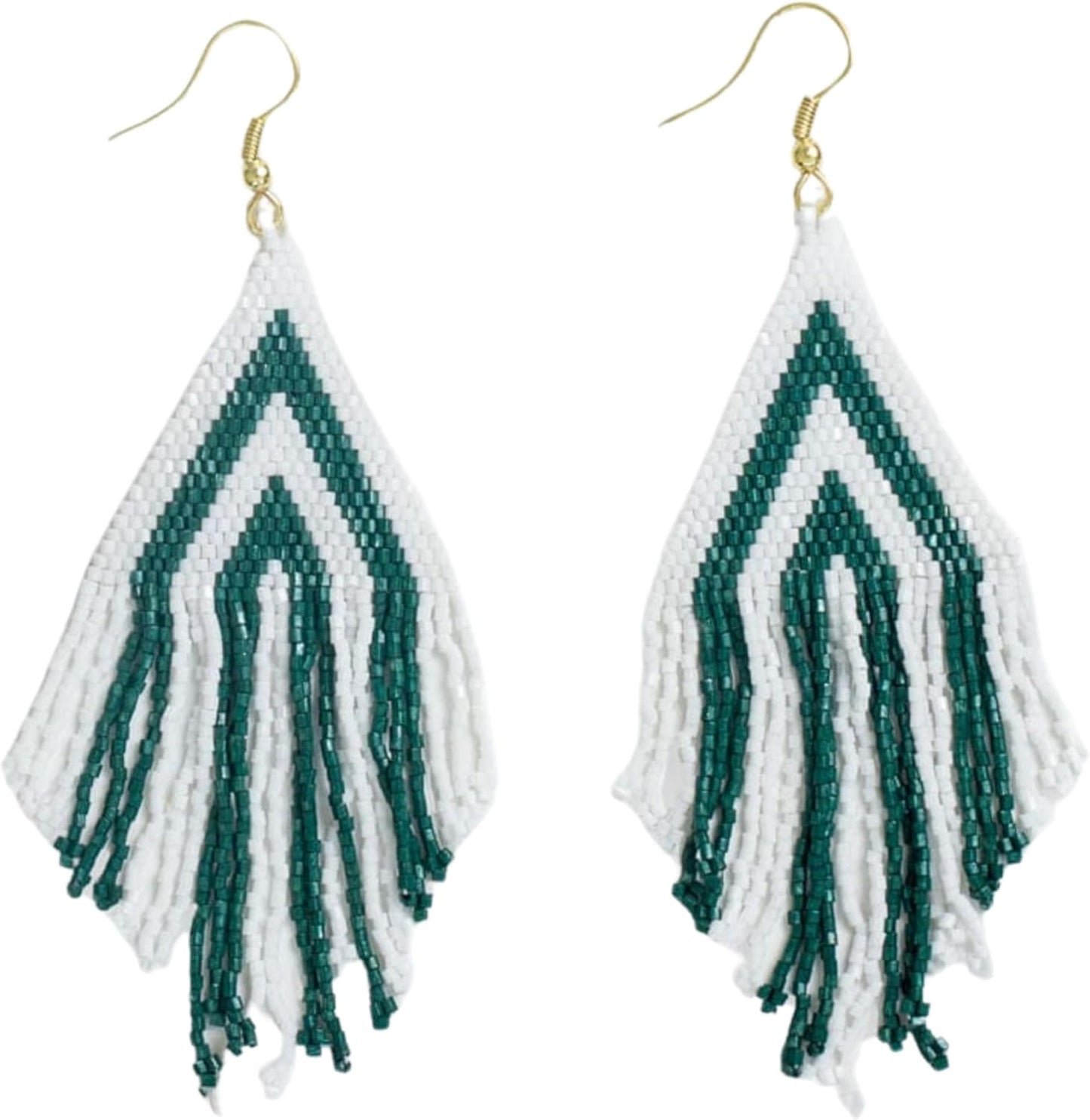 Game Day Earrings for Women - Luxe Beaded Fringe Style