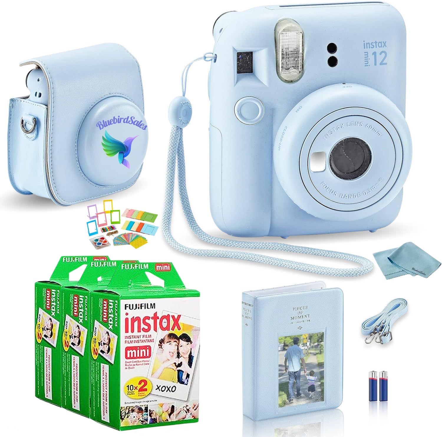 Fujifilm Mini 12 Camera Bundle: 120 Shots + Accessories