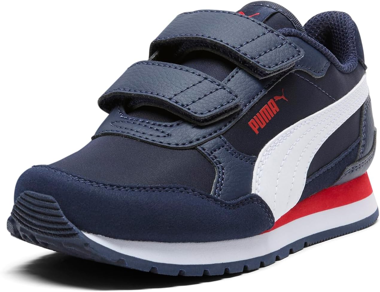 PUMA Kids' St Runner Hook and Loop Sneakers for Active Play