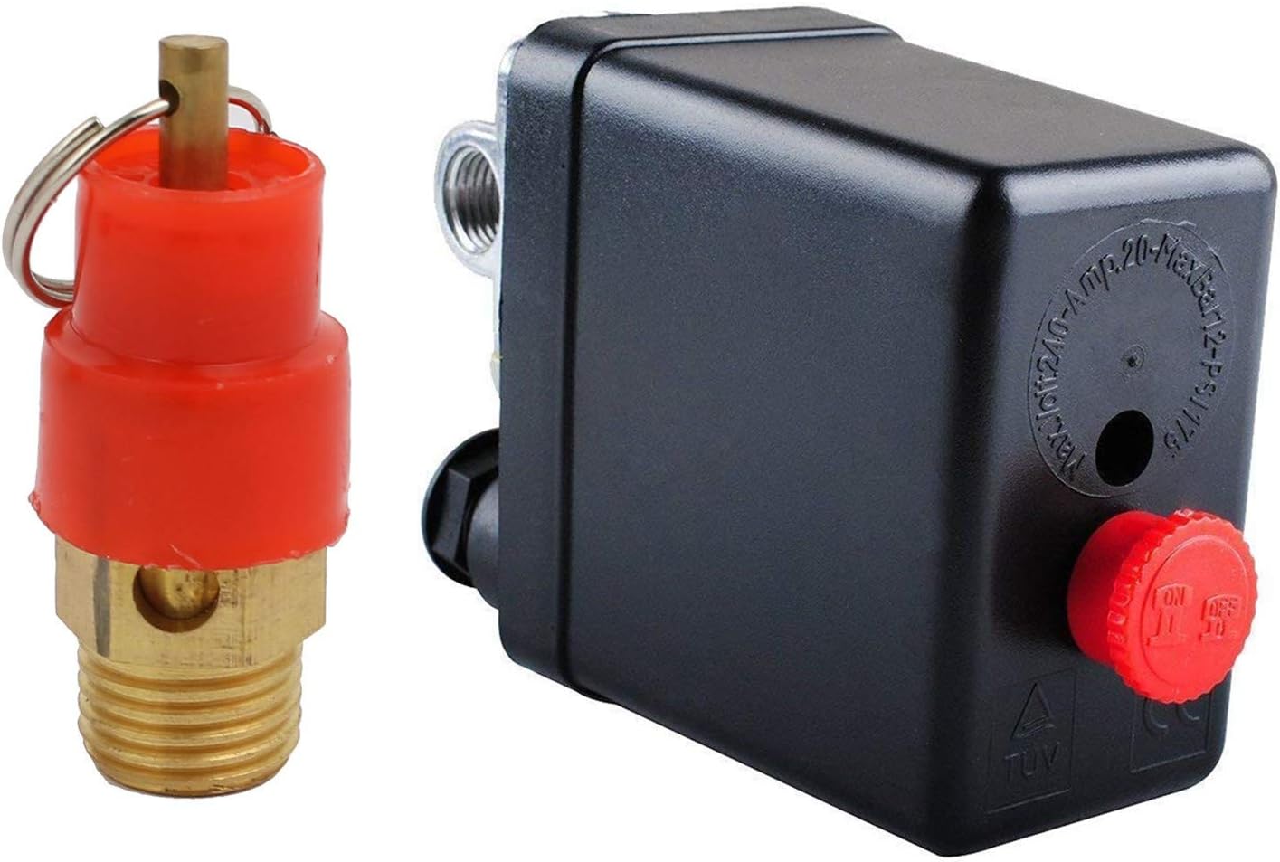 HHYOOSOO Air Compressor Switch Valve - Safety Relief, 90-120 PSI