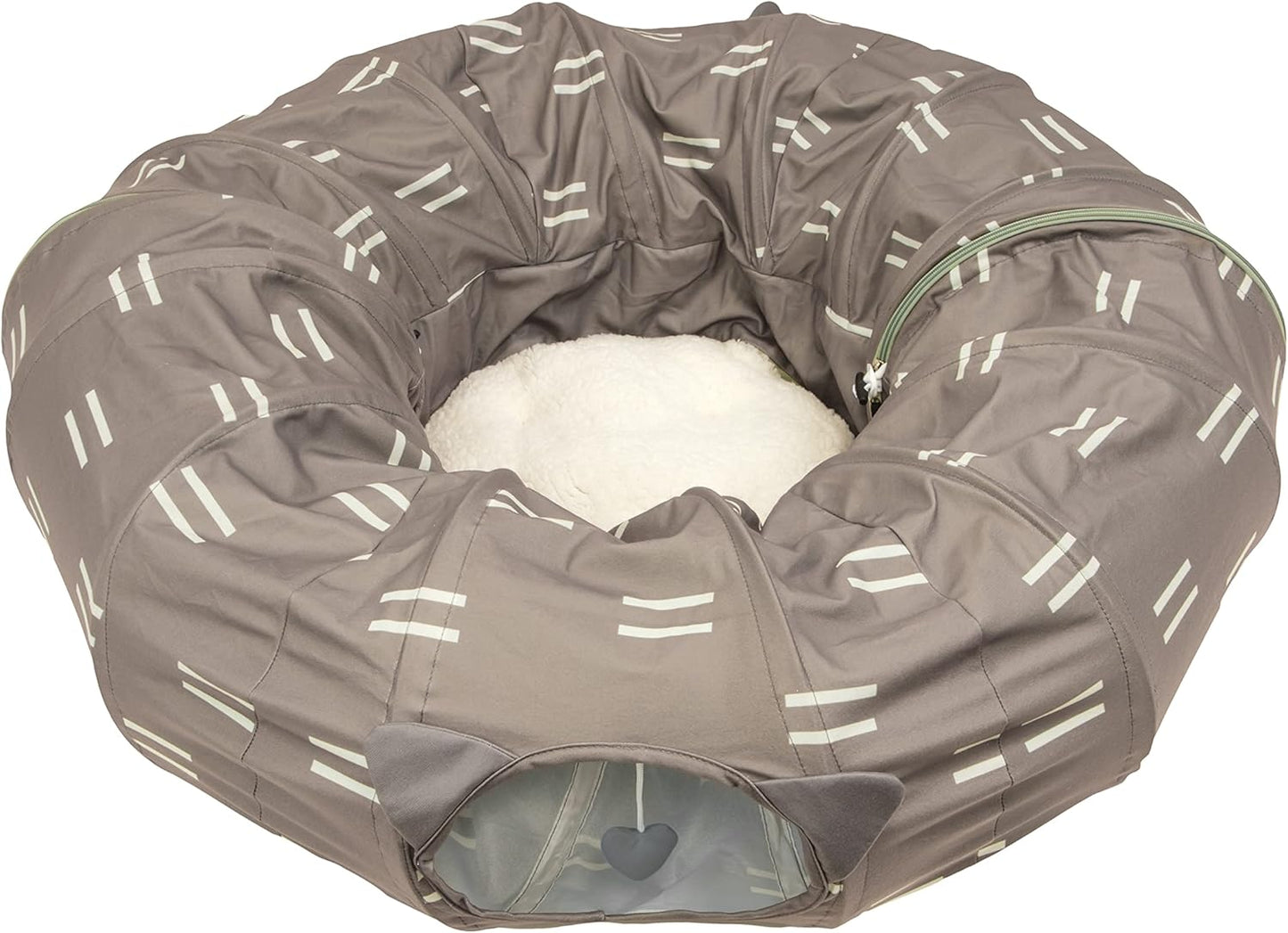 Kitty City Large Cat Tunnel Bed for Napping and Playing