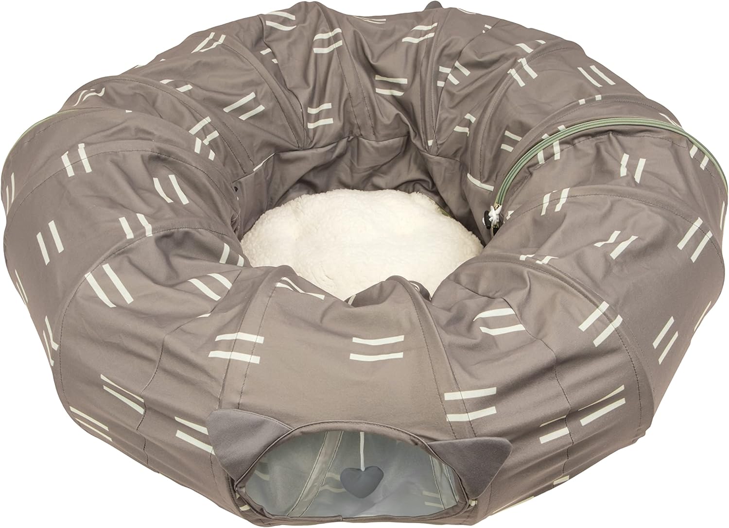 Kitty City Large Cat Tunnel Bed for Napping and Playing
