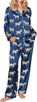 Ekouaer Silk Satin Pajamas Set for Women - Soft and Comfy PJs