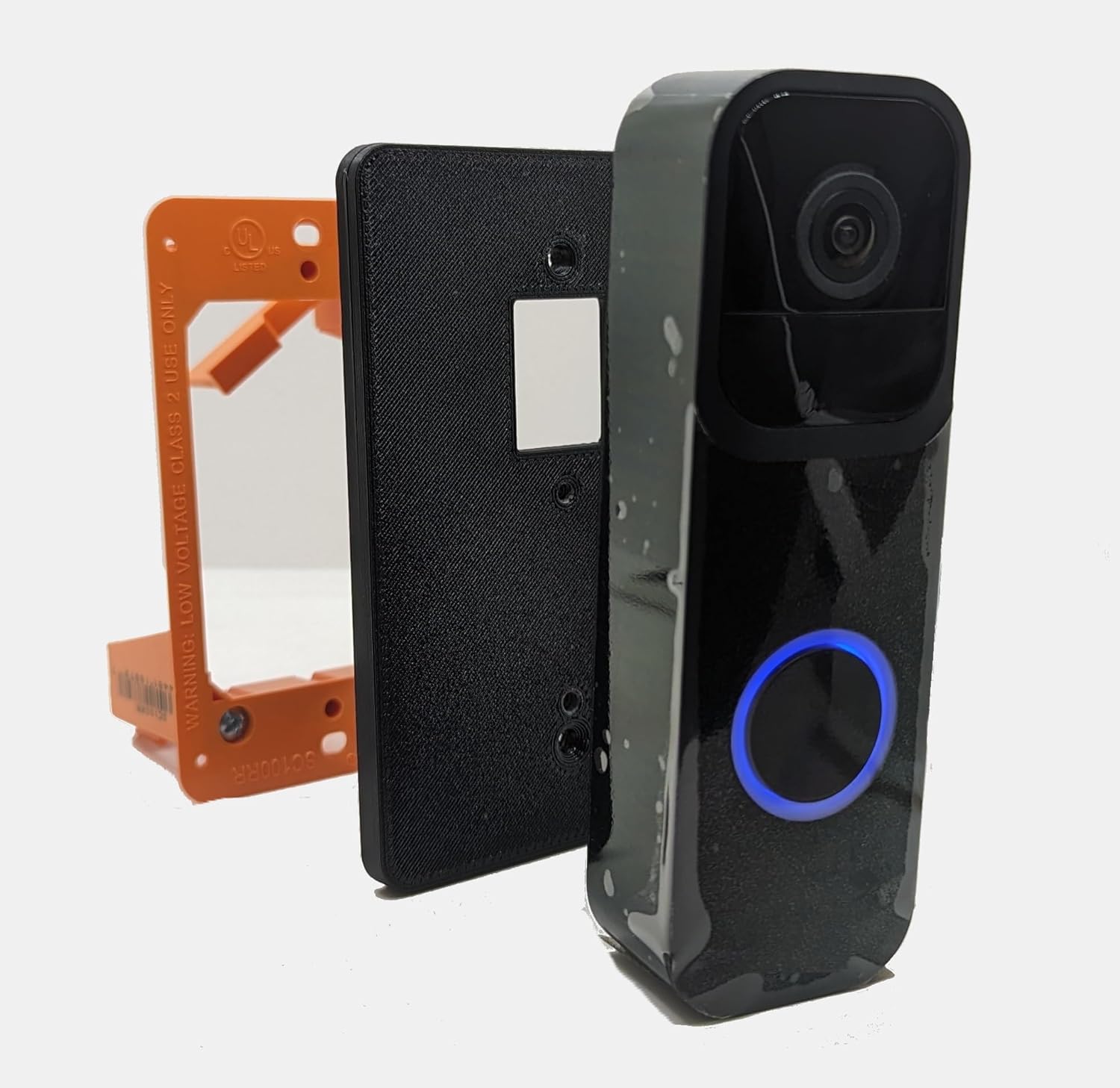 Drill-Free Wall Plate for Blink Doorbell