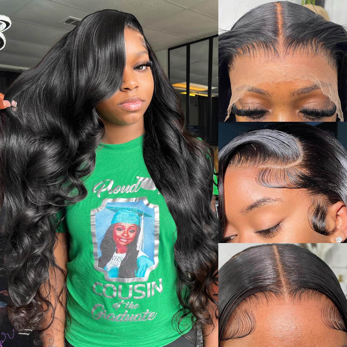 13x6 HD Body Wave Lace Front Wigs for Women - 28inch Style