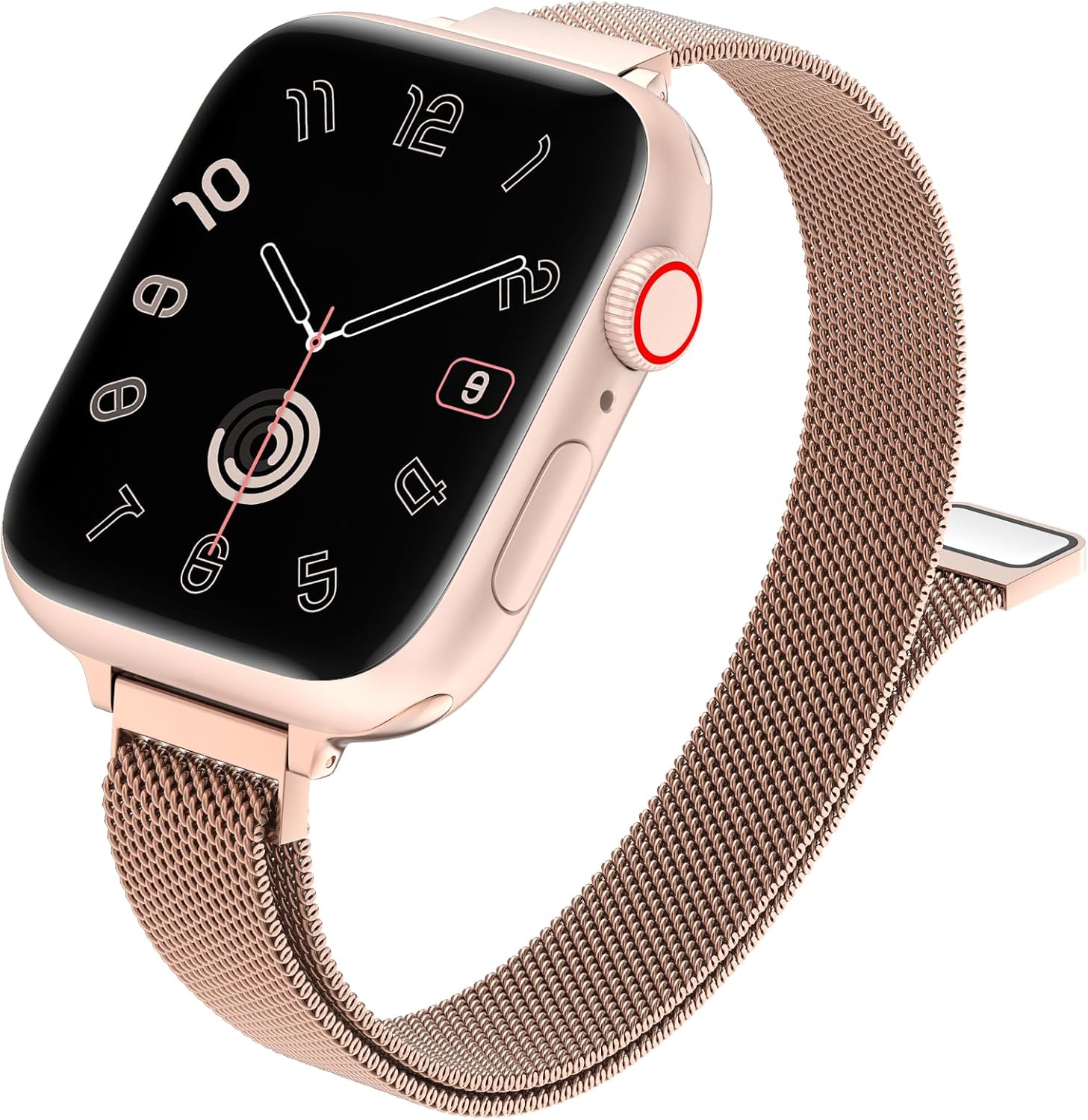 Slim Milanese Loop Band for Apple Watch 40/41/38/42mm, Stainless Steel Magnetic Strap