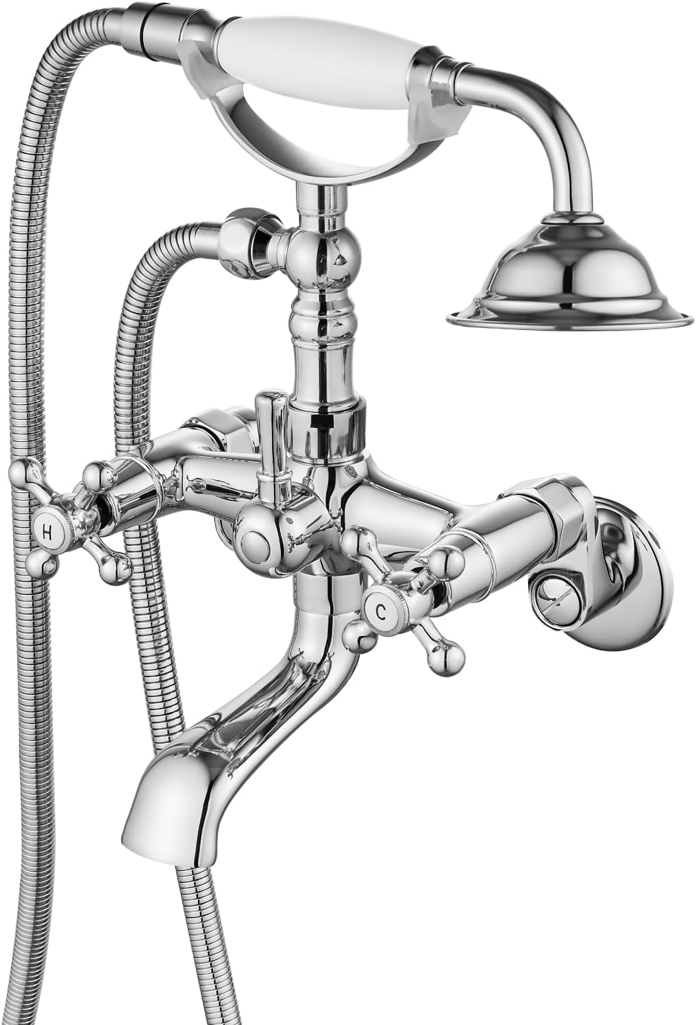 Gotonovo Clawfoot Bathtub Faucet with Hand Held Shower Set