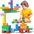 Large Magnetic Blocks Travel 56PCS Building Blocks for Toddlers