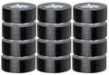12 Pack Black Duct Tape Bulk 2 in 60 Yards Each - Heavy Duty Repair
