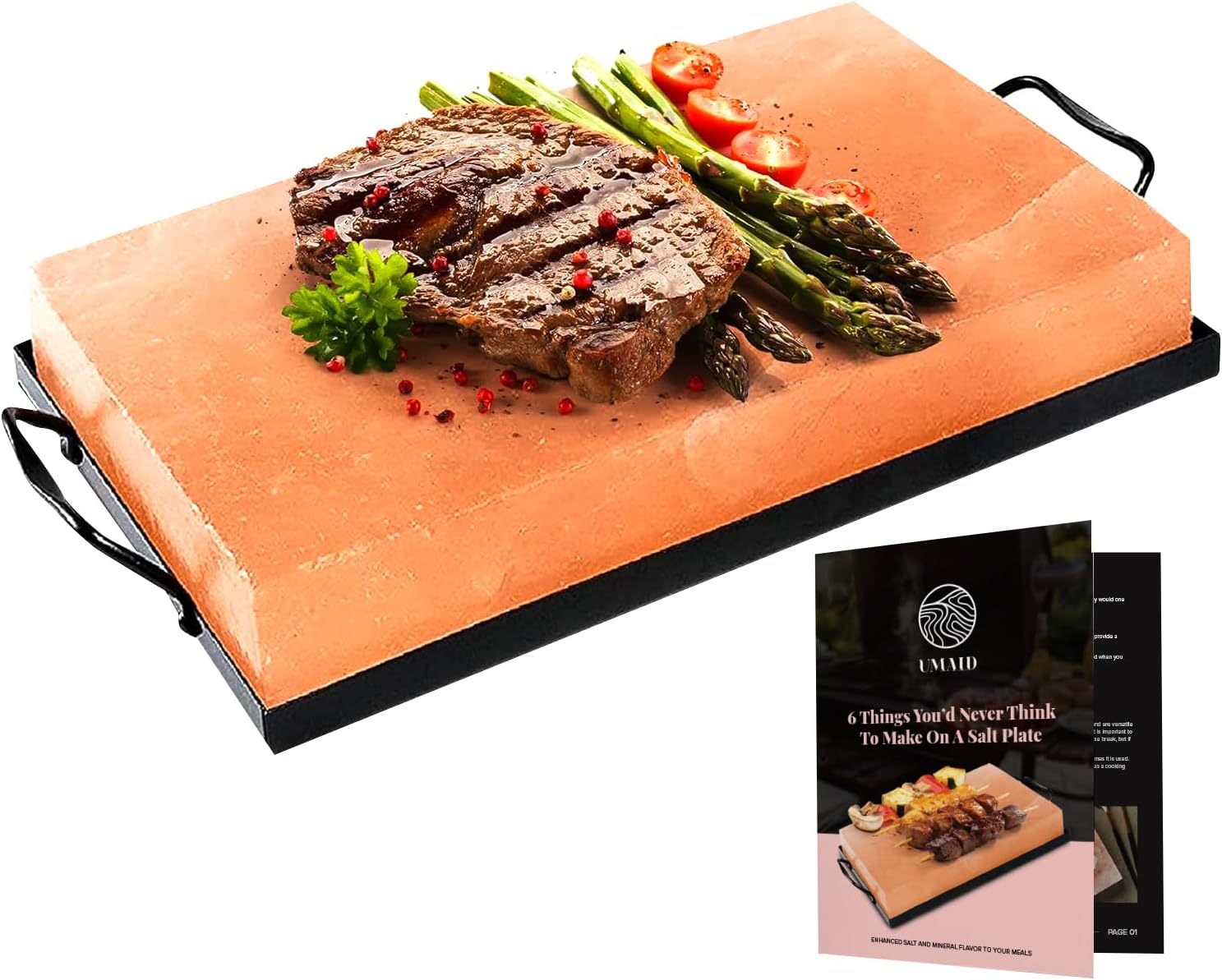 Himalayan Salt Block Cooking Plate for Grilling and Serving