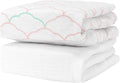 Ultra Breathable Blush Coral White Crib Sheets 2-Pack - Organic Cotton