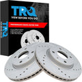 TRQ Front Performance Brake Rotors Set Compatible with 2008-2011 Ford