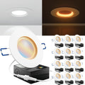 4 in LED Slim Baffle Recessed Night Light - Selectable CCT, Dimmable