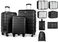 AnyZip 3-Piece Hardshell Luggage Set - Lightweight Durable Travel Gear