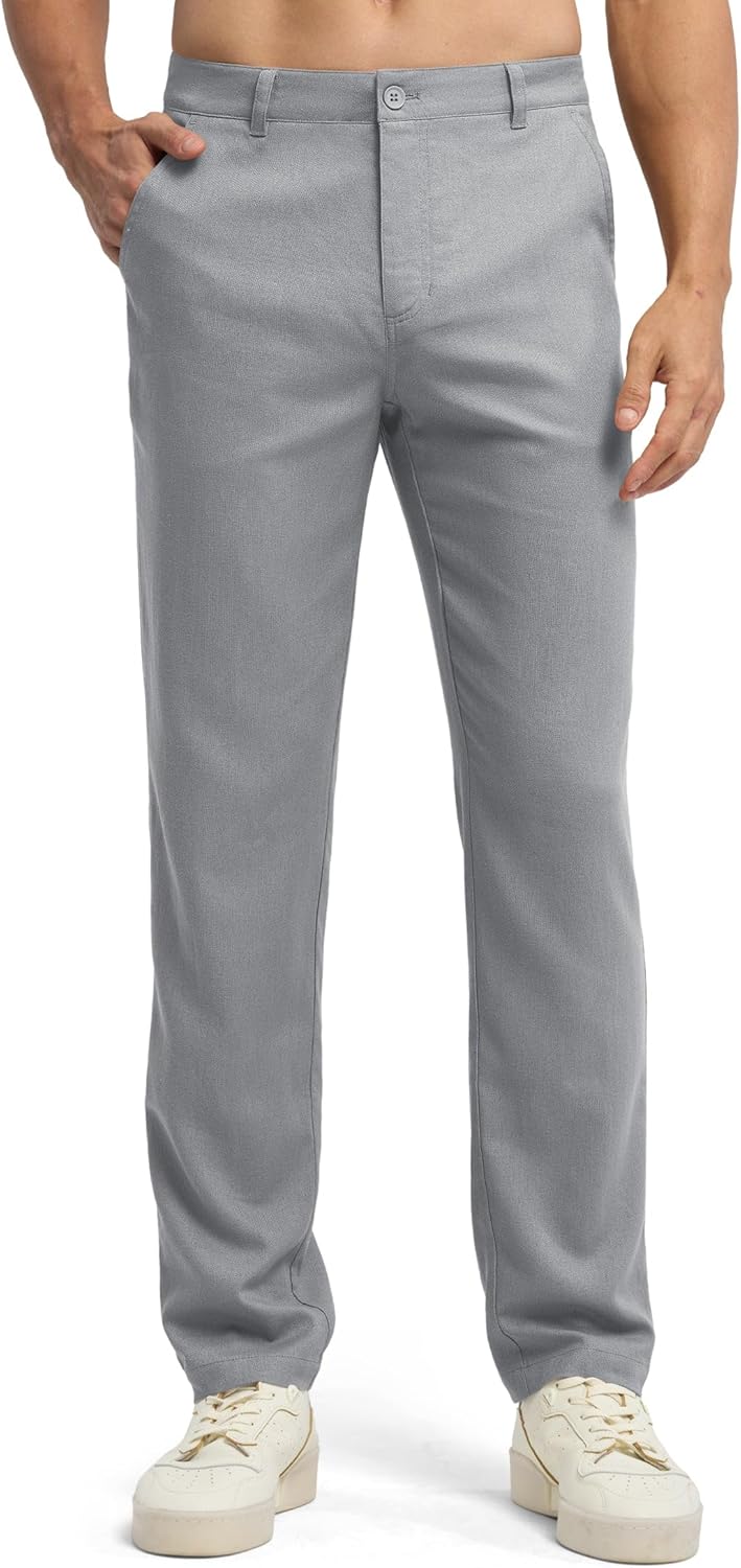 Willit Men's Linen Pants for Casual Summer Comfort and Style