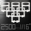 Tile Leveling System 2500 Piece 1/16 in Tile Spacers - Fast, Precise