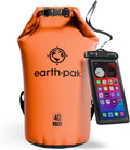 Waterproof Dry Bag 30L Roll Top Backpack - IPX8 Phone Case Included