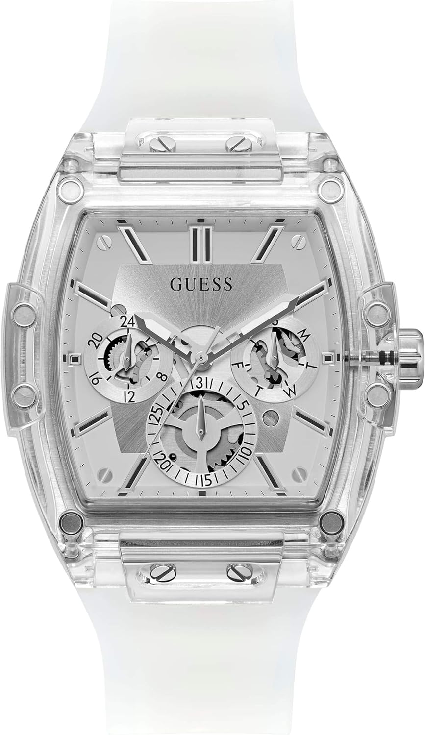 GUESS Men's Trend Tonneau 43mm Watch: Stylish & Functional