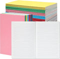 24 Pack Colorful A5 Lined Notebook - Compact Notebooks for Travel