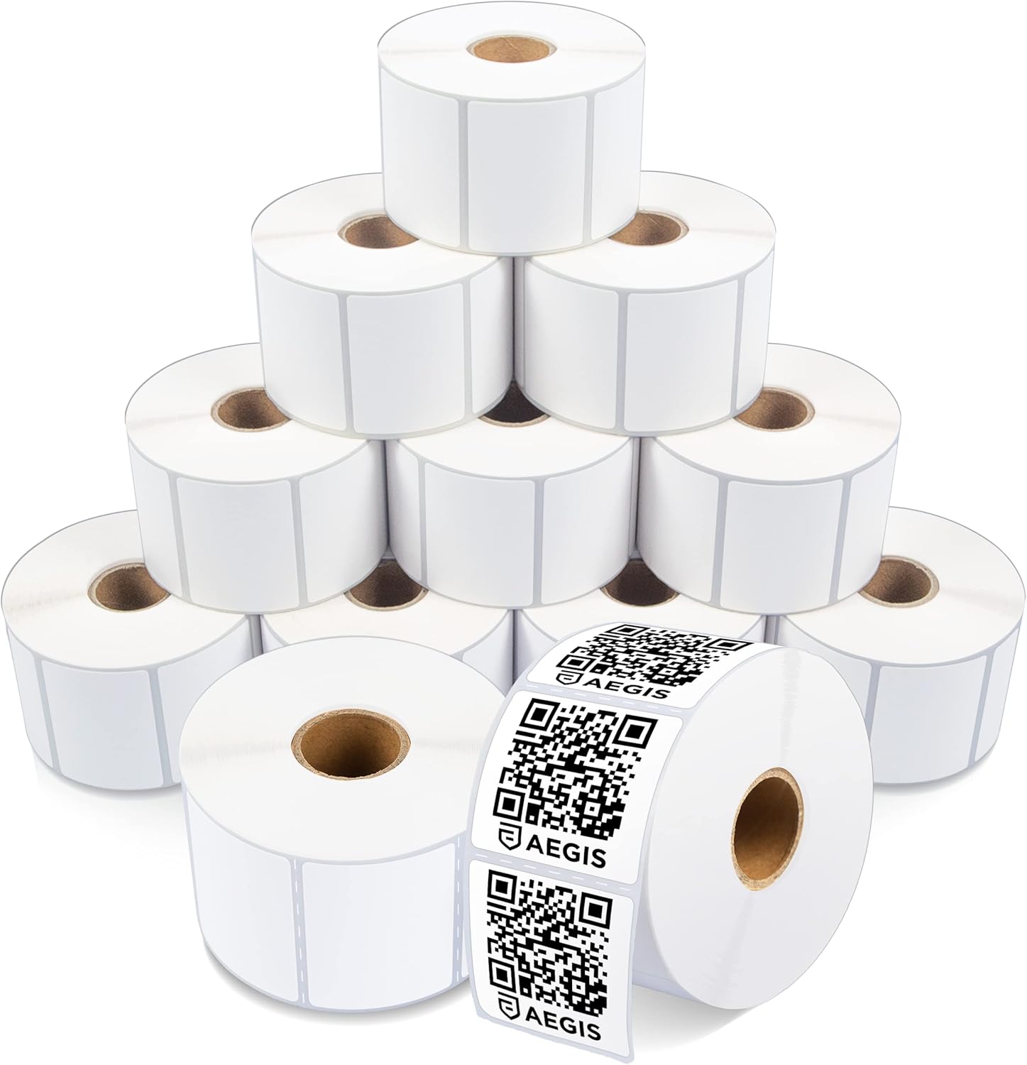Direct Thermal Labels for Rollo & Zebra Printers - 12 Rolls