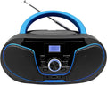 LONPOO Stereo CD Boombox Portable Bluetooth CD Player - Clear Stereo