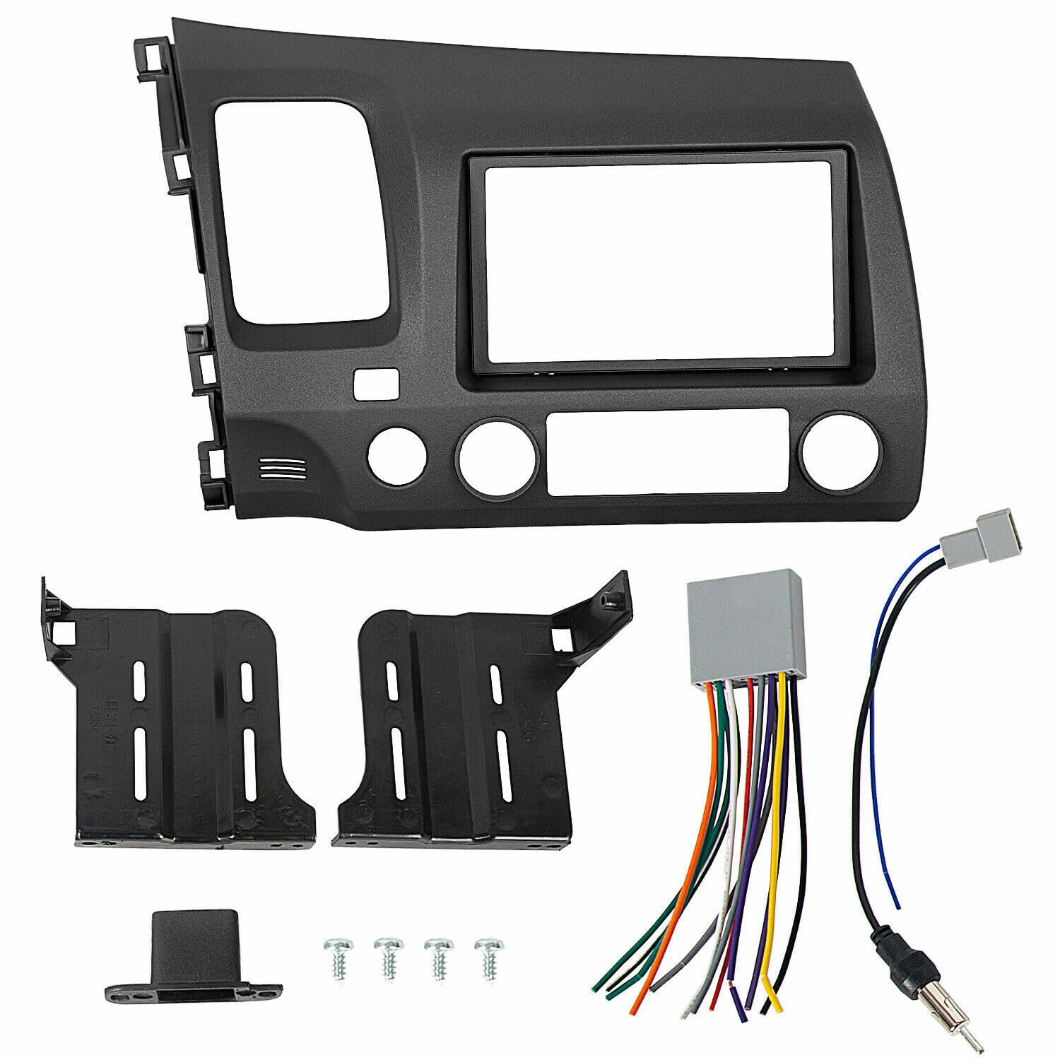 Double DIN Car Stereo Radio Installation Dash Kit for Honda Civic